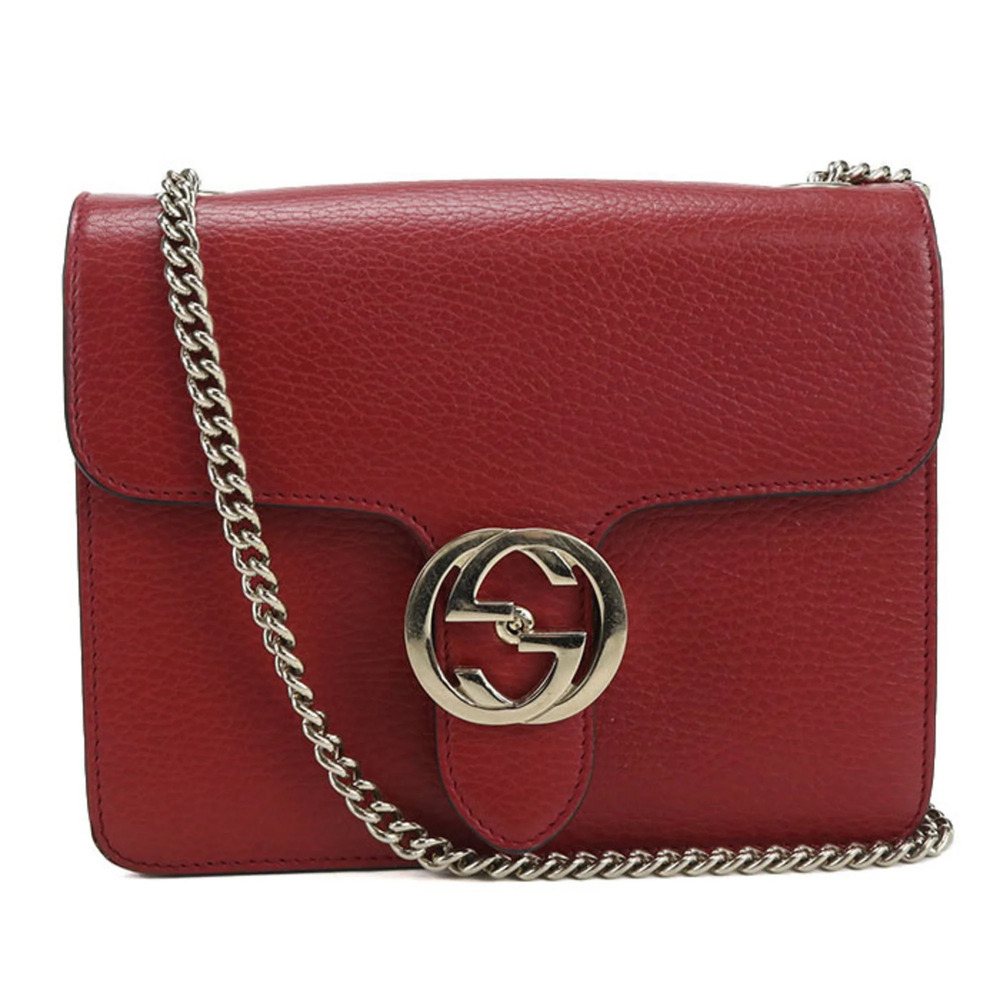GUCCI Authentic Red Shoulder Bag